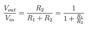 resistor divider equation